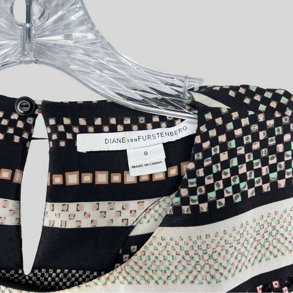 DVF Embellished Silk Top - Picture 5 of 5